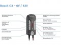 Зарядно за акумулатор BOSCH C3 6V/12V 0.8/3.8A, снимка 4