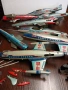 Стари тенекиени играчки ракети,самолети., снимка 2