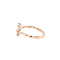 Златен дамски пръстен 1,14гр. размер:56 14кр. проба:585 модел:21869-1, снимка 3 - Пръстени - 44201996