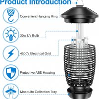 Нова Лампа за убиване на комари електрически убиец срещу насекоми, снимка 2 - Други стоки за дома - 39941560