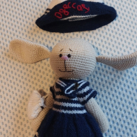 Плетена кукла заек, снимка 3 - Кукли - 44765271