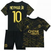 Екип + шапка+ калци Neymar 10 Psg Black and Gold 2023 Детски Екип Псж, снимка 3 - Футбол - 40015621