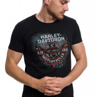 Нова мъжка тениска с дигитален печат MOTOR HARLEY DAVIDSON, мотори, снимка 12 - Тениски - 28933590