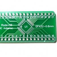 PCB преходник QFN32 0.8mm to 2.54mm, снимка 1 - Друга електроника - 30982872