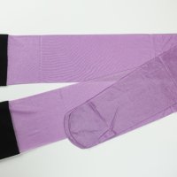 L нови лилави чорапи с ликра и черна плътна лента, снимка 6 - Бельо - 44340520