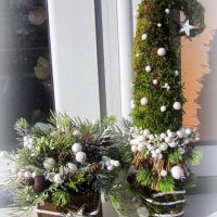 Коледна елха от природни материали, снимка 4 - Коледни подаръци - 38537688