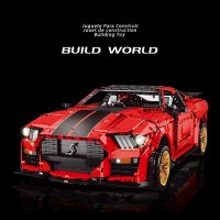 Ford Mustang Shelby GT500 Конструктор Двигатели LED RC Смарт 1:8 LEGO Лего, снимка 7 - Конструктори - 39359593
