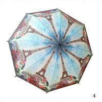1761 Дамски чадър стил париж 98 см диаметър, снимка 12 - Други - 30536976