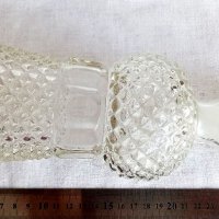 Винтидж стъклена гарафа , снимка 3 - Антикварни и старинни предмети - 39710984