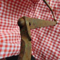Автентична стара кована ножовка трион, снимка 3 - Колекции - 29092446