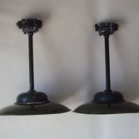Стари ретро винтидж колекционерски индустриални заводски лампи, снимка 11 - Антикварни и старинни предмети - 31833911