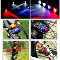 Комплект преден/заден LED стоп светлина фар за велосипед колело, снимка 8 - Аксесоари за велосипеди - 27860084