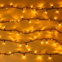 1200 LED Коледни лампички, Наситено Топло бяло, 63м, снимка 2 - Лед осветление - 42713332