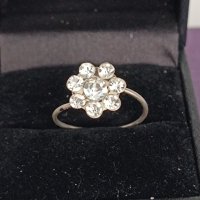  Красив сребърен пръстен V34, снимка 4 - Пръстени - 44389590