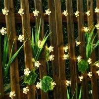 декоративни лампички за градина със соларен панел цветя, снимка 3 - Соларни лампи - 37083264