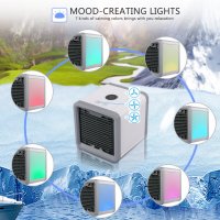 Преносим въздушен охладител Arctic Air Cooler, 7 цветна LED светлина, USB захранване, снимка 8 - Климатици - 37455119