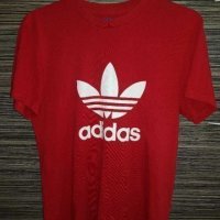Adidas Trefoil мъжка  червена тениска номер s., снимка 7 - Тениски - 37316042