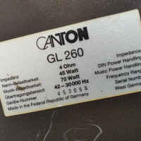 Тон колонки CANTON GL 260, снимка 6 - Тонколони - 44820364