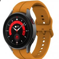 Силиконова Каишка (20мм) за Samsung Watch5 Pro | Watch5 | Watch4 | Active2, снимка 10 - Смарт гривни - 38376944