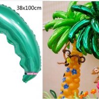 Зелено листо клон за направа на Палма фолио фолиев балон хелий или въздух парти рожден ден, снимка 1 - Други - 30542535