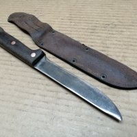 Стар Кован Нож Със Стара Кожена Кания. , снимка 6 - Антикварни и старинни предмети - 42721461