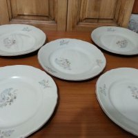 Стар български порцелан чинии плитки, снимка 1 - Антикварни и старинни предмети - 35031295