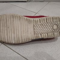 Български мъжки обувки, естествена кожа, фирма Неда, червени, номер 43, снимка 6 - Спортно елегантни обувки - 25495225