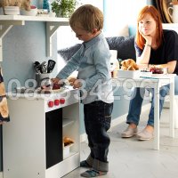 НОВА! Детска дървена кухня 49х49x30см, снимка 6 - Играчки за стая - 38421840