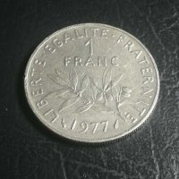 Франция, 1 франк 1977, France, Frankreich, снимка 1 - Нумизматика и бонистика - 31234643