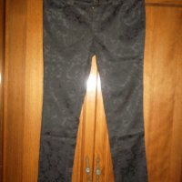 Черен дамски панталон с флорални мотиви, снимка 8 - Спортни екипи - 30622955
