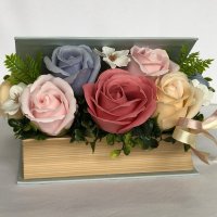 Букет от сапунени рози , снимка 6 - Декорация за дома - 40275710