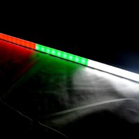  Диодна пура тип знаме трибагреник бяло,зелено,червено 12-24V 3 размера, снимка 2 - Аксесоари и консумативи - 40770179