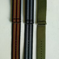 Текстилни каишки НАТО 24 мм, снимка 2 - Каишки за часовници - 36583865