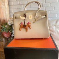 чанта Ермес Биркин 35см*Hermès Birkin 35 White Clemence Gold Hardware, снимка 12 - Чанти - 42638103