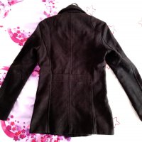 Дамско черно палто U2M2, снимка 3 - Палта, манта - 39572078