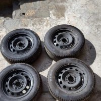 Железни джанти 15цола 5х120 за Bmw със зимни гуми KUMHO 196/65/15, снимка 5 - Гуми и джанти - 42643205