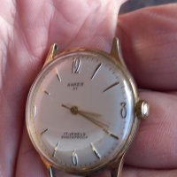 позлатен механичен часовник Anker 01  17 jewels , снимка 2 - Мъжки - 44145199