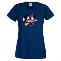 Дамска тениска Mickey & Minnie 6 Мини Маус,Микки Маус.Подарък,Изненада,, снимка 5 - Тениски - 36526252