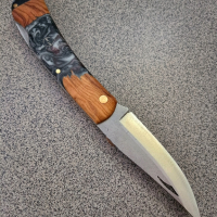 Сгъваем нож ръчно изработен , снимка 2 - Ножове - 44550122