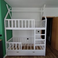 Двуетажно детско легло тип къщичка, снимка 10 - Други стоки за дома - 40436960
