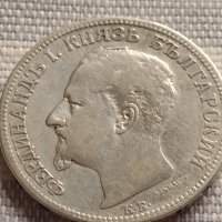 Сребърна монета 2 лева 1891г. Фердинанд първи Княз Български за КОЛЕКЦИОНЕРИ 40842, снимка 10 - Нумизматика и бонистика - 42832280