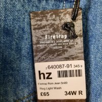 Firetrap - Мъжки дънки Rom Straight Fit, размер - 34 R. , снимка 5 - Дънки - 39768348