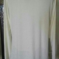 Мека рипсена блуза, в цвят светло екрю🍀👚L, XL🍀👚арт.1010, снимка 3 - Блузи с дълъг ръкав и пуловери - 30553538