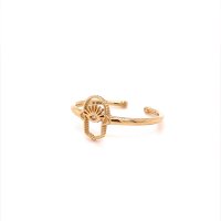 Златен дамски пръстен 1,41гр. размер:55 14кр. проба:585 модел:20104-6, снимка 3 - Пръстени - 42615403