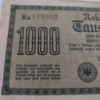 Райх банкнота - Германия - 1000 марки / 1922 година - 17901, снимка 4 - Нумизматика и бонистика - 31020407