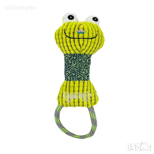 Плюшена играчка за куче с въже 37см. Кучешки играчки Плюшена кучешка играчка Играчки за кучета, снимка 1