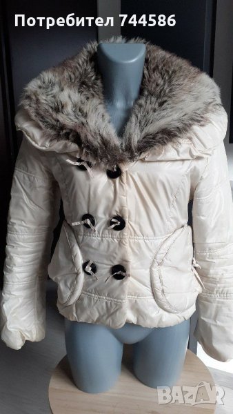 Дамско яке с голяма яка, снимка 1