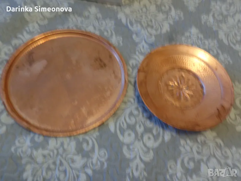 медни подноса 2бр, снимка 1