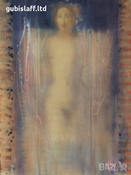 Картина, "Танцьорка", 1997 г., худ. проф. Светозар Бенчев, снимка 1