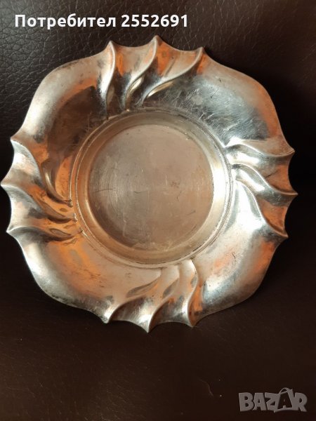 Посребрена чиния , снимка 1